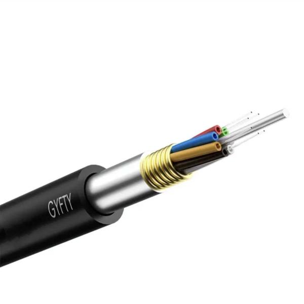 Buy cheap Non Metallic Armored Fiber Optics Cables Black Duct Steel Wire 2km/ Roll from wholesalers