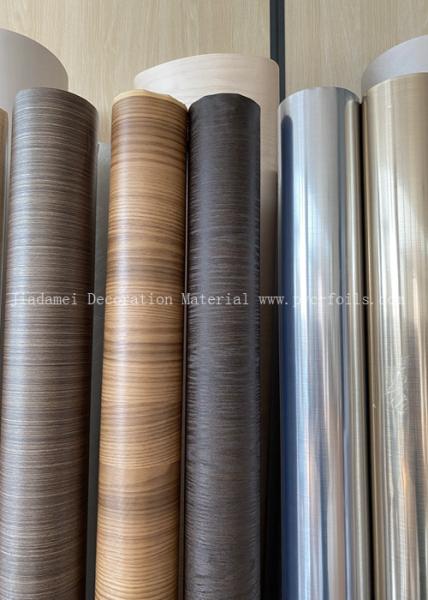 Buy cheap Wood Grain Profile Wrapping PVC Film For Indoor Furniture Panel Decoration from wholesalers