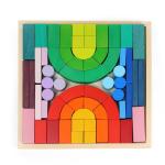 Creative Solid 4.5cm Large Rainbow Stacking Puzzle Animal