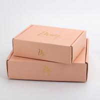 Buy cheap Meduim Size Gold Logo Cosmetic Packaging Box For Mailing Beauty Products product