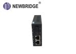 10/100M optic Media Converter Dual Fiber Single mode with 2 RJ45 ports IP switch
