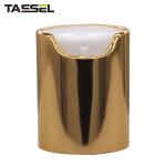 Screw Down Disc Top Cap 20mm Round Gold Aluminum Plastic Disc Cap
