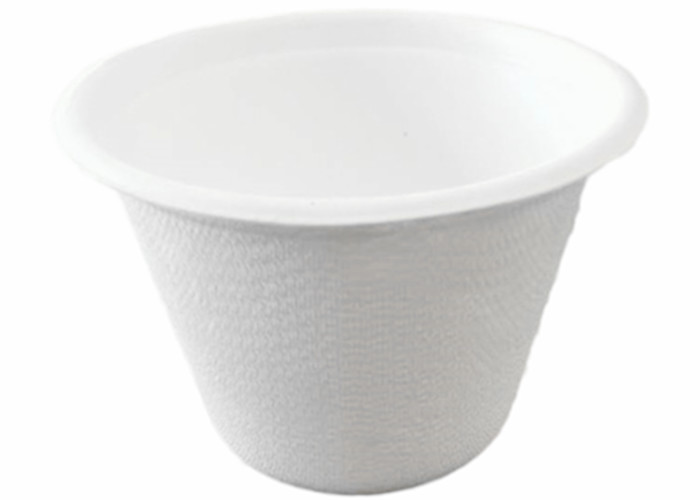 4oz White Portion Biodegradable Cups And Lids