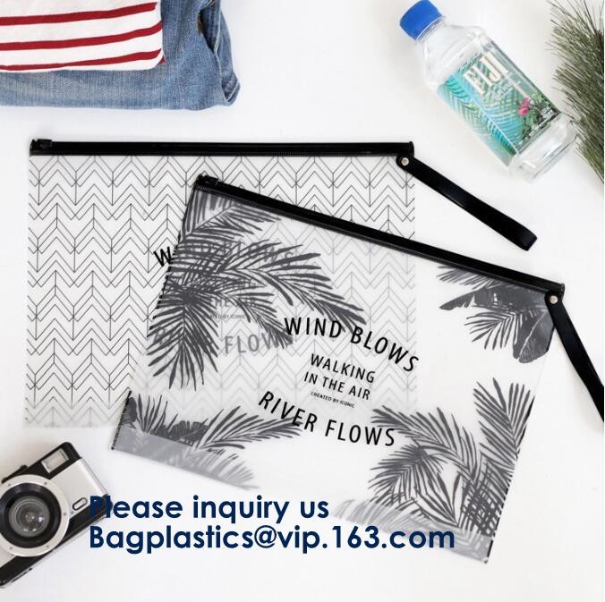 Transparent Pvc Slider Zipper Bag With Blue Side Gusset,Bottom Gusset Cosmetic Pvc Slider Packaging Bag Bagease Bagplast