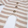 Buy cheap 100% Cotton Unisex Baby Girl Boy Knit Striped Jumpsuit Long Sleeve One Piece Button Down Sweater Rompers Playsuit from wholesalers