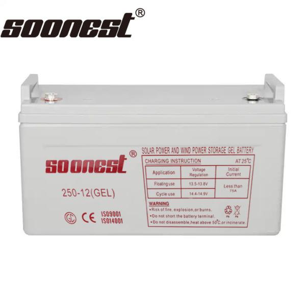 Buy cheap Soonest 250Ah Batteries For Solar Agm Gel 12V 100Ah Batteries 250Ah 200Ah Deep Cycle Gel Solar Battery With Long Life from wholesalers