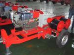Heavy Duty Electric Wire Rope Dual-Bullwheel Capstan Winch For Cable Pulling