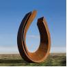 Buy cheap Modern Abstract Ring Rustic Abstract Corten Steel Sculpture Large Metal Statues from wholesalers