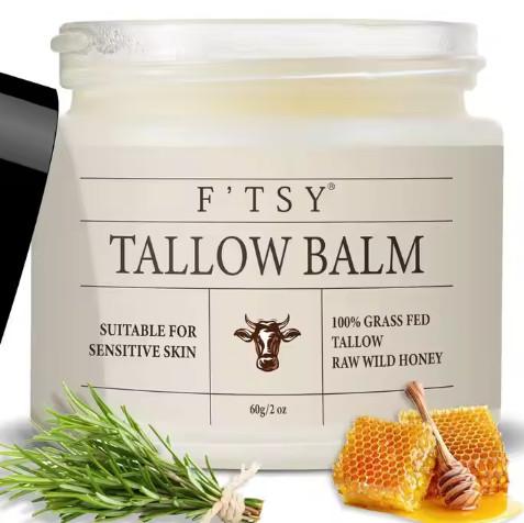 Buy cheap Private Label Skincare Natural Honey Tallow Beef Face Moisturizer Organic Vitamin E Moisturizing Tallow Balm Face Cream Lotion from wholesalers