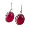 Buy cheap Sterling 925 Silver Synthetic Ruby Pendant Dangle Earrings (019515) from wholesalers