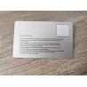 Buy cheap Rfid Contact Chip Nfc N-tage213 Metal Brushed Card For Door from wholesalers