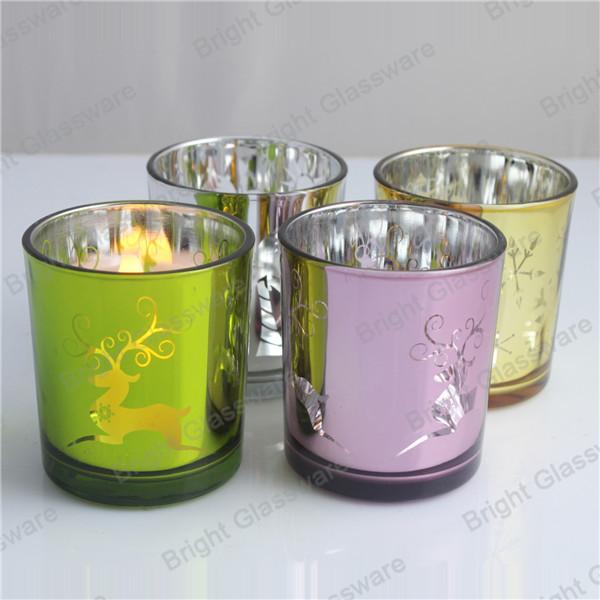 Buy cheap Chritmas candle jar, Chritmas glass candle holder for decor from wholesalers