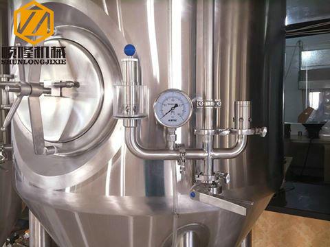 Steam Heated Large Beer Brewing Equipment , Three Vessels 15HL Beer Making