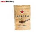 Zipper Aluminum Foil Stand Up Pouches Round Bottom Moisture Proof For Coffee