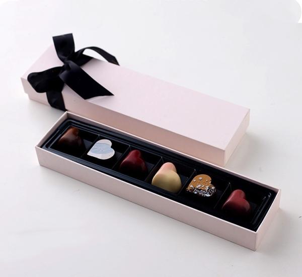 Buy cheap Gold Hot Stamping 27.5*7.1*3cm Food Takeaway Boxes Bonbon Cardboard Gift Box from wholesalers
