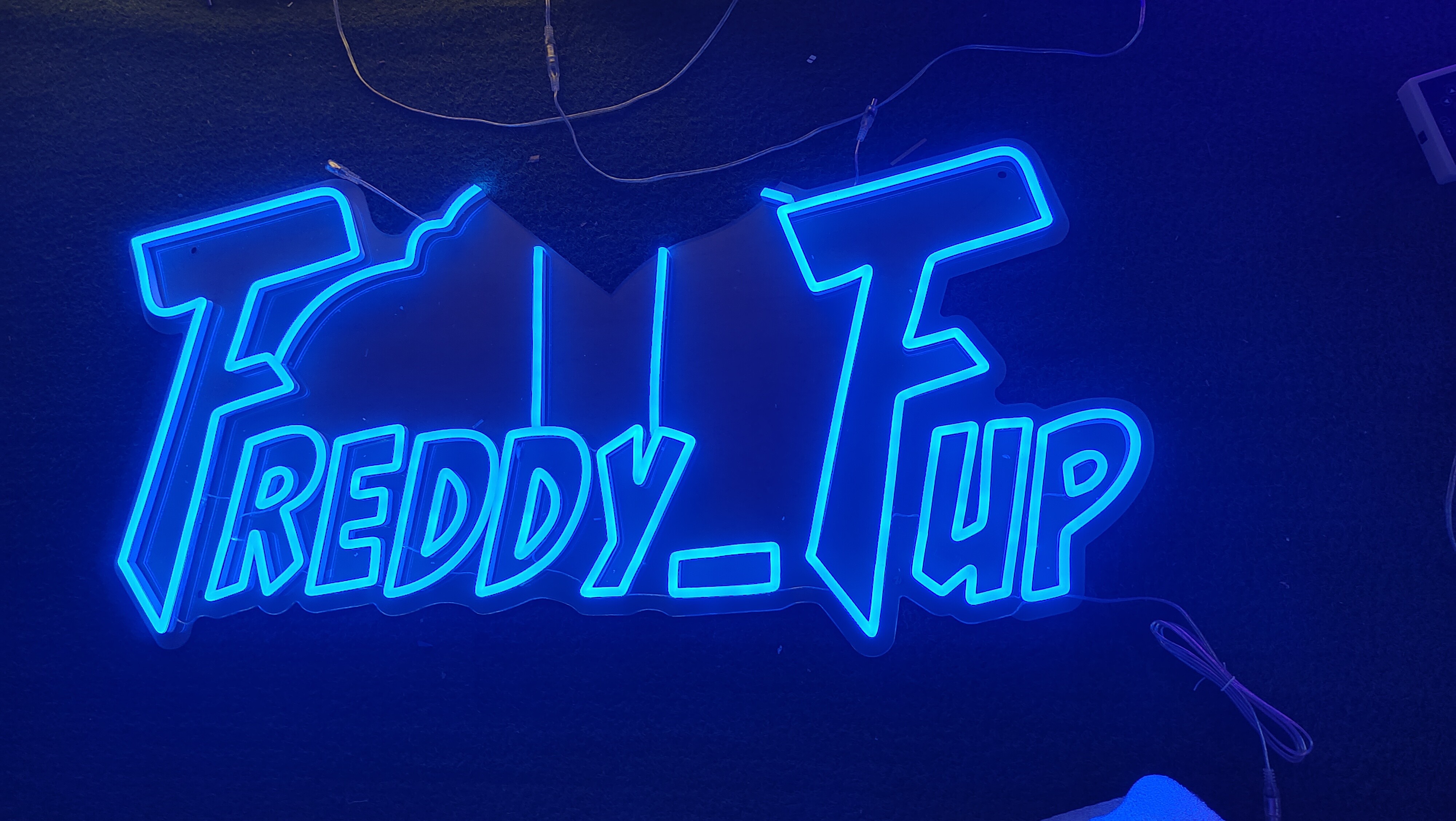 Company logo neon sign wall lighting deco led neon flex tube & acrylic plate handmade