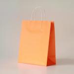 Large Industry Reusable Kraft Paper Tote Shopping Bag For Grocery With