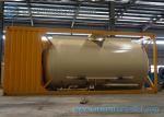Professional Horizontal Cement Tank Container 20FT Dry Bulk Tanker GB/T16563