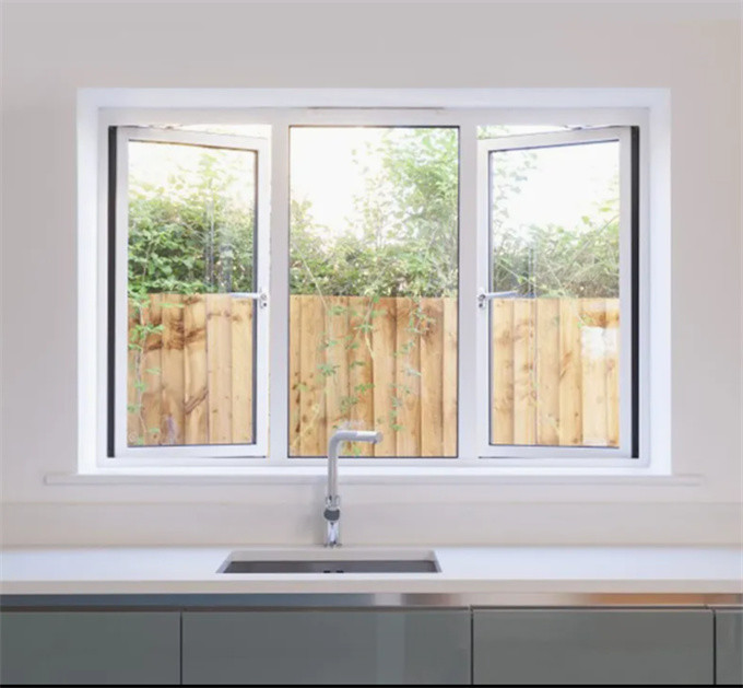 Custom Design UPVC PVC Windows With 70mm Window Frame Width