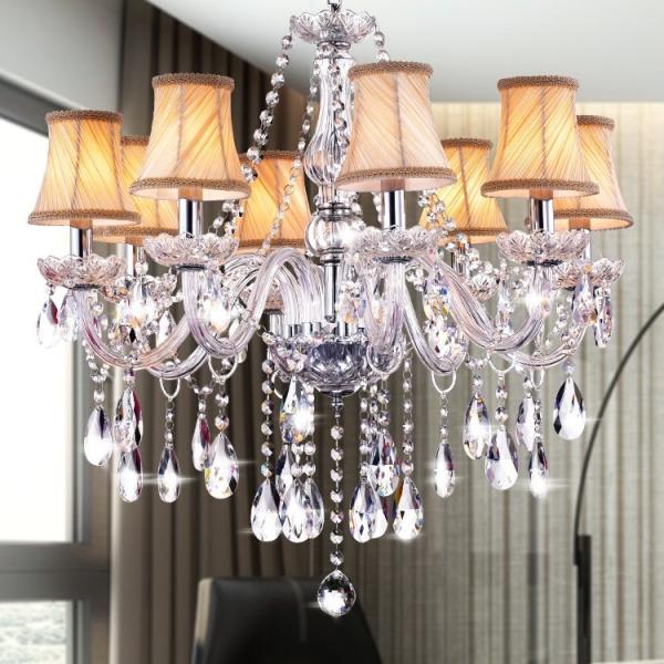 Buy cheap Transparent crystal chandelier light fixtures manufacturers （WH-CY-53) from wholesalers