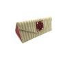 Buy cheap Striped Linen collapsible Eyeglass Case Triangle Eyewear Case Box from wholesalers