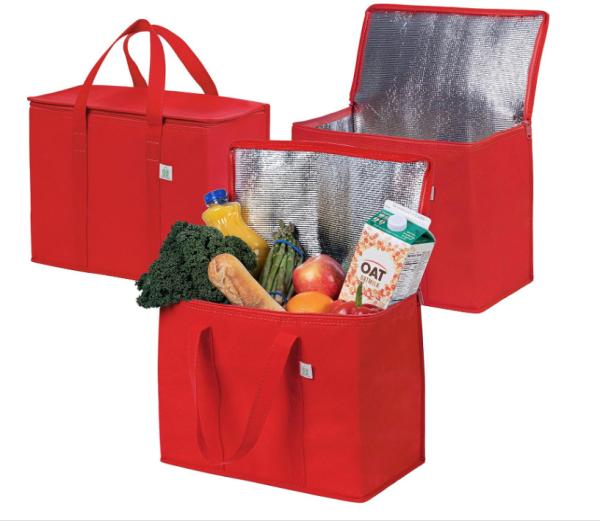 Nonwoven Thermal Insulated Grocery Bag Cooler Personalized Printing for Food