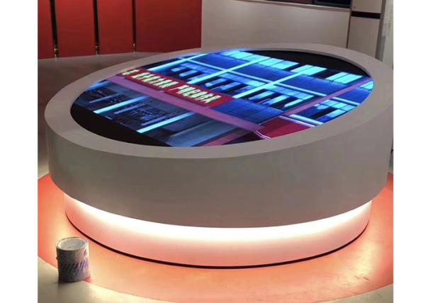 Buy cheap IP30 640*1920 Round LED Advertising Player SMD2121 LED Screen Table from wholesalers