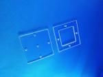 Square Quartz Tube Flange , Quartz Glass Window Strict Size Control Low OH