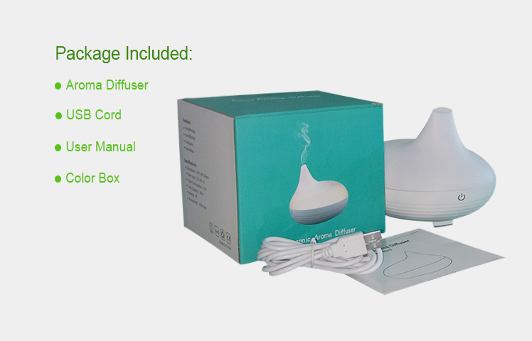 Swan Shape 80ml USB Ultrasonic Air Humidifier With Touch Button