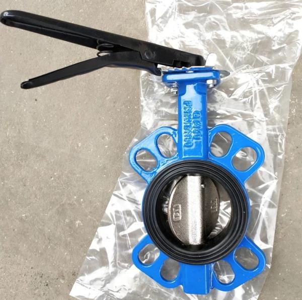 Buy cheap Design standard DIN3354 ductile iron butterfly valve with pin from wholesalers