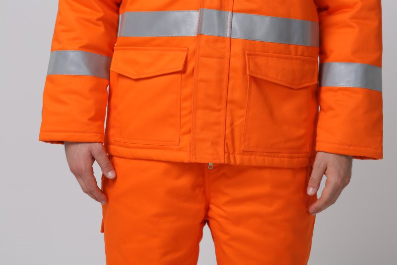 99% Cotton Cold Weather Workwear 50mm FR Tape Cold Weather Work Coat
