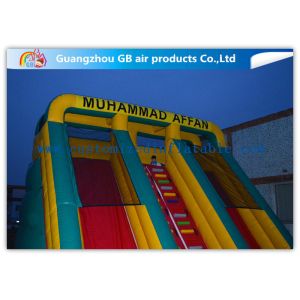 Childrens Industrial Inflatable Water Slides / Inflatable Double Water Slide