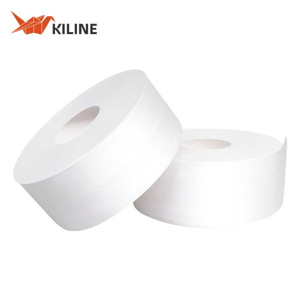 Buy cheap Custom Commercial Toilet Paper Rolls Jumbo Bath Tissue Roll 2 Ply 100% Wood Pulp from wholesalers