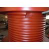 Buy cheap Customized Multilayer Cable Winch Drum , Steel Cable Drum Alloy Steel Red from wholesalers