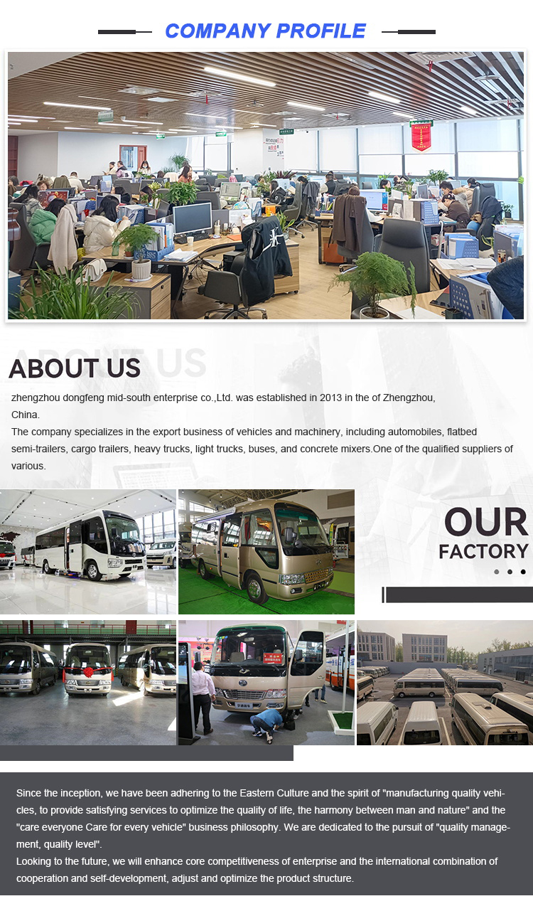 Manual Transmission 25 Seater Used Coaster 30 Seater Bus LHD RHD for Africa Market Sell