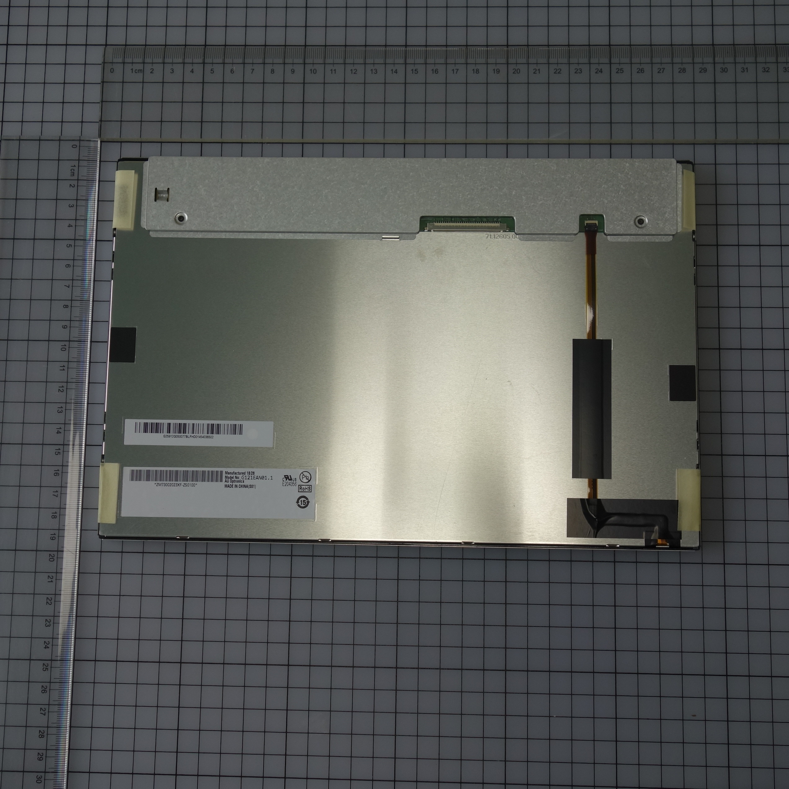 G121EAN01.1 AUO LCD Panel 12.1" LCM 1280×800 For Medical Imaging