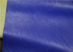 Waterproof Skirt Garment Leather Fabric 0.35 Mm Blue Color Hydrolysis Resistance