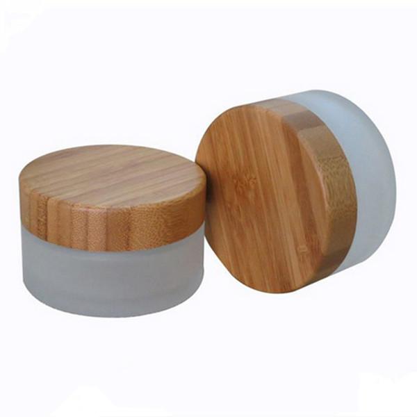 Buy cheap Bamboo Glass Frosted Mist Spray Bottles & Jars for Facial Serum Lotion 5g~250g from wholesalers