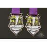 Buy cheap Superhero Bespke Logo Metal Award Medals Filling Soft Enamel Colors And Printing Ribbon from wholesalers