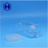 Buy cheap Clear Square Peanut Butter Jelly Tea Leaf Pecan Plastic PET Jars Flat Screw Top Lid from wholesalers