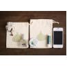 Buy cheap Custom natural cotton pouch Muslin drawstring blank bag from wholesalers