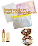 Cosmetic Pink Slider Padded Bag/Holographic k Bag With Bubble,Holographic