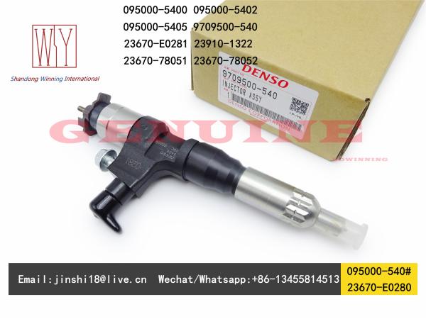 Denso Genuine and New Fuel Injector 095000-540# 095000-5400 095000-5402 9709500