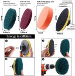 20 Pieces 0.9 Kg Drill Brush Power Scrubber Cleaning Brush For Auto Tile Corners