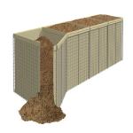 UV Protecting Perimeter Hesco Bastion Concertainer 4.0mm Wire Gauge