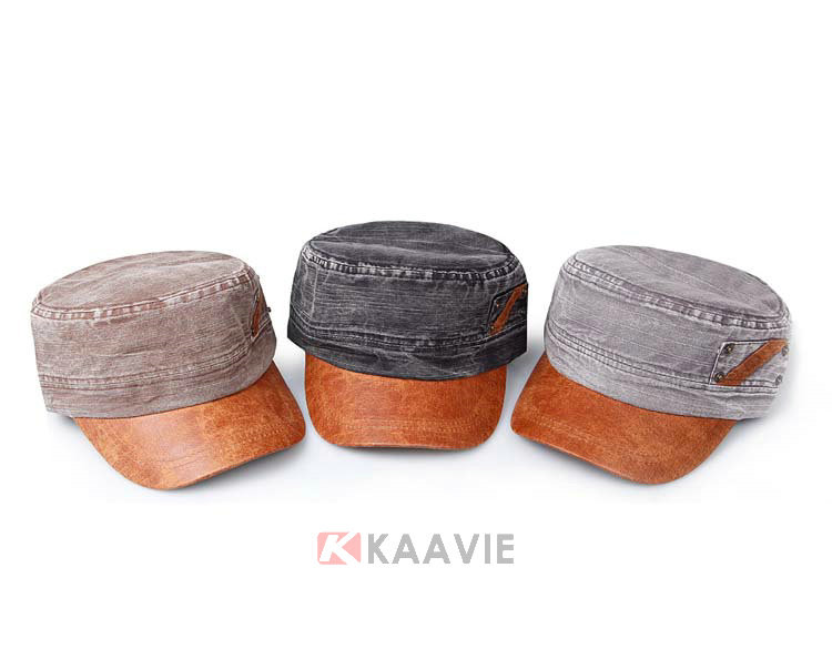 Washed Cotton Army Style Baseball Caps Adjustable Men Women 62CM Outdoor