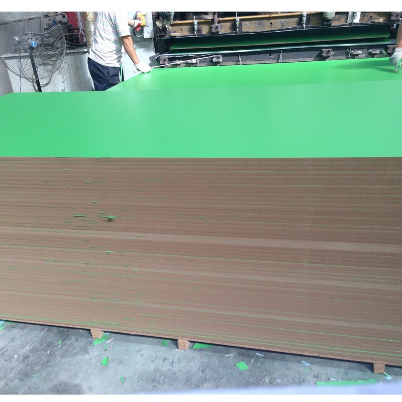 Both Side Green Color 25mm 1220*2440mm Melamine Faced MDF