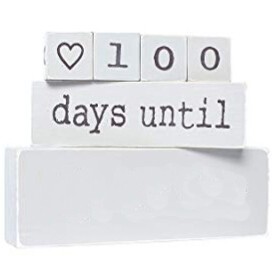 Wooden Table Calendar block set