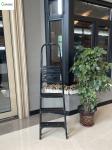 3 Foot 4 Step Ladder Aluminium 6063 Wear Resistant Black