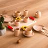 Buy cheap Pot Teatime Wooden Play Pots And Pans Kids ISO9001 Tableware from wholesalers